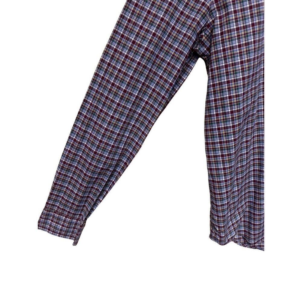 Polo Ralph Lauren Boy's Plaid Shirt XL 16/18 Blue Button Long Sleeve Preppy - Picture 4 of 8